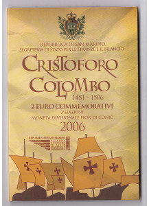 2006 - Cristoforo Colombo 2 € in Folder San Marino